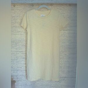 NWT LOFT Mini T-Shirt Dress in Yellow